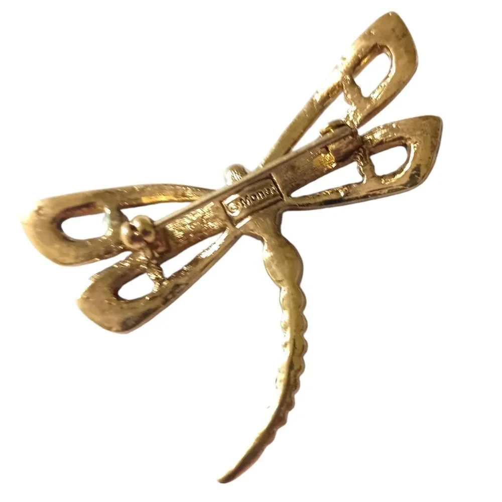 Monet dragonfly brooch